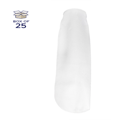 POG25P2SH Polypropylene Felt Bag, Size 2, 25 Micron, Steel Ring, Sewn, Pack of 25