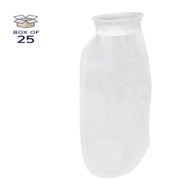 PEMU150P4P Polyester Multifilament Mesh Bag, Size 4, 150 Micron, P Flange, Sewn, Pack of 29