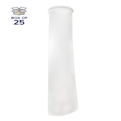 POG10P2F-WE Polypropylene Felt Bag, Size 2, 10 Micron, F Flange, Welded, Pack of 28