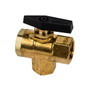 Ball Valve, 1/2" NPT-F, BRS, 600 PSI, material number 7403111, Hankison