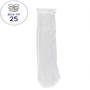 G2MNO400-Q Nylon Monofilament Mesh Bag, Size 2, 400 Micron, F Flange, Sewn, Parker OEM Equivalent, Box of 25