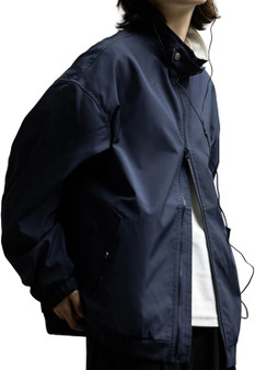 Men's Vintage Varsity Jacket Oversized Zip Up  Jacket Lightweight Patchwork Windbreak Jackets
