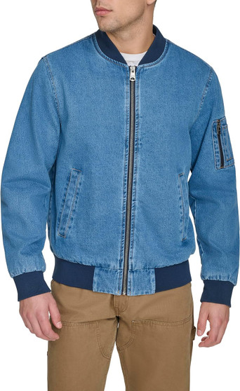 Men's Flight Satin Bomber Jacket