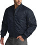 Men's Casual Bomber Jacket, Outdoor Fall/Winter Zip-Up Windbreaker, Water Resistant Padded MA-1 Flight Jacket with Pocket