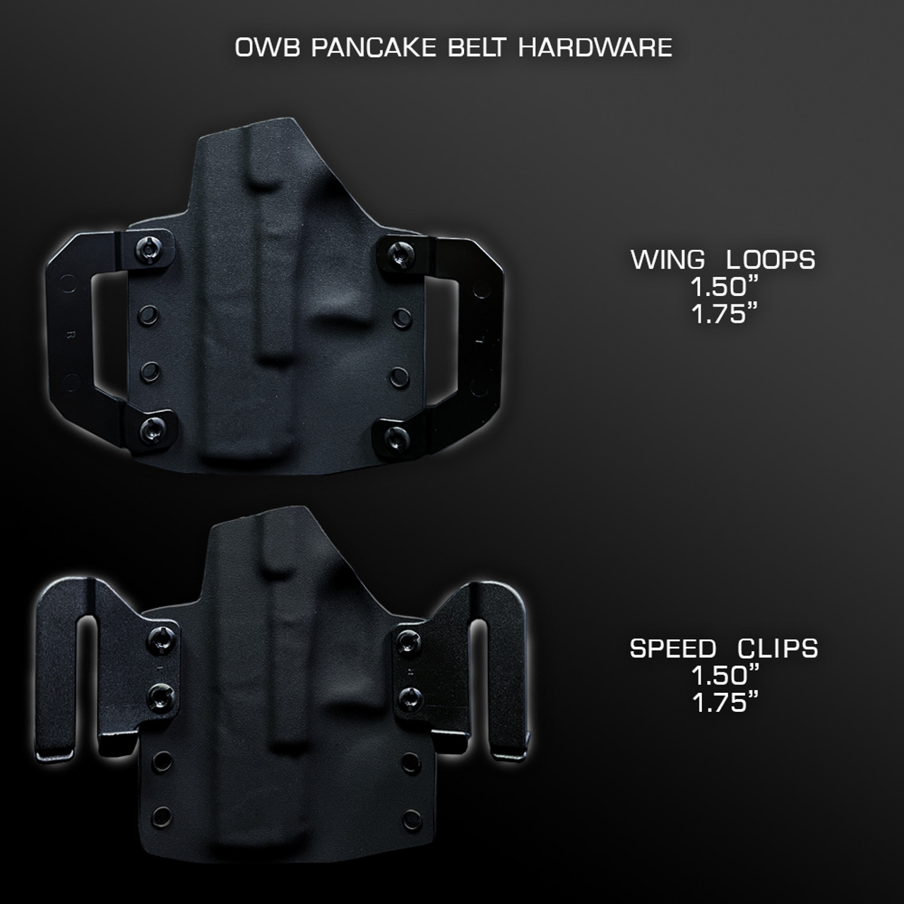 OWB (Outside Waist Band) - Tight Fit (Pancake) OWB - CQC - Close Quarters  Carry