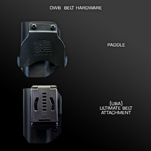 OWB-L Light Bearing Kydex Holster - Belt Hardware Options - Pro 2 Customs - We Plead The 2nd WPT2 OWB-L Light Bearing Kydex Holster - Belt Hardware Options - Pro 2 Customs - We Plead The 2nd WPT2