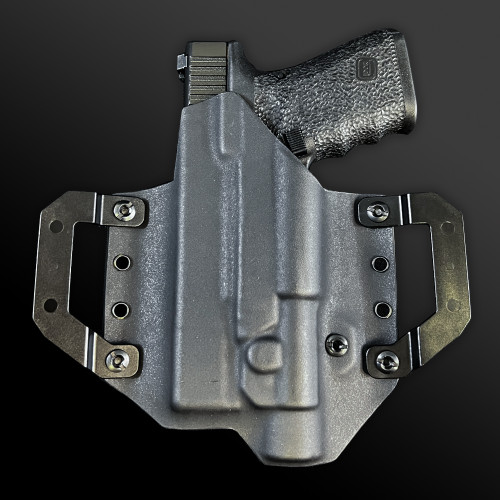 OWB Pancake Kydex Holster Light Bearing - Wing Loops - Pro 2 Customs - We Plead The 2nd WPT2 OWB Pancake Kydex Holster Light Bearing - Wing Loops - Pro 2 Customs - We Plead The 2nd WPT2