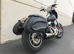 Retro Series V3 Leather 2018+ Softail Saddlebags