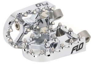 FLO MOTORSPORTS MOTO STYLE FOOTPEG SET CHROME