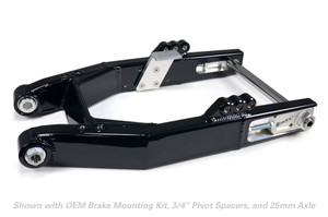 Brock's Performance Dyna Swingarm w/ Peg Mounts (Black) 00-17