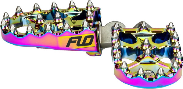 FLO MOTORSPORTS  MOTO STYLE FOOTPEG SET JET FUEL