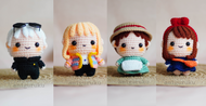 New Amigurumi Dolls – Gojo, Kiki, Howl & Sophie