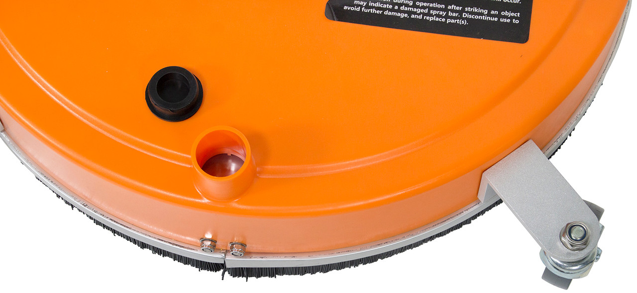 Erie Tools 20" Polypropylene Surface Cleaner Vacuum Port Wheels Handle