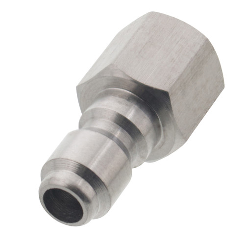 1/4" FPT Female Stainless Steel Plug Quick Connect Coupler for Pressure Washer 1/4" FPT Female Stainless Steel Plug Quick Connect Coupler for Pressure Washer