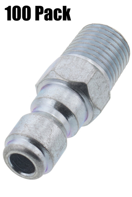 (100) 1/4" MPT Male Plug Quick Connect Coupler for Pressure Washer Nozzle Gun (100) 1/4" MPT Male Plug Quick Connect Coupler for Pressure Washer Nozzle Gun