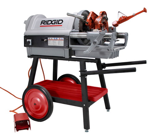 Reconditioned RIDGID® 1224  Pipe Threader 26092 with 150A Cart Dies Heads & Oil