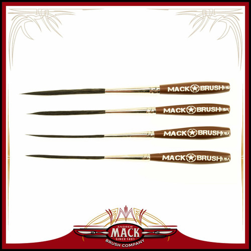 Set (4) Long Bob Pinstriping and Scrolling Brush Series LB Sizes 000-2 Outliner Set (4) Long Bob Pinstriping and Scrolling Brush Series LB Sizes 000-2 Outliner