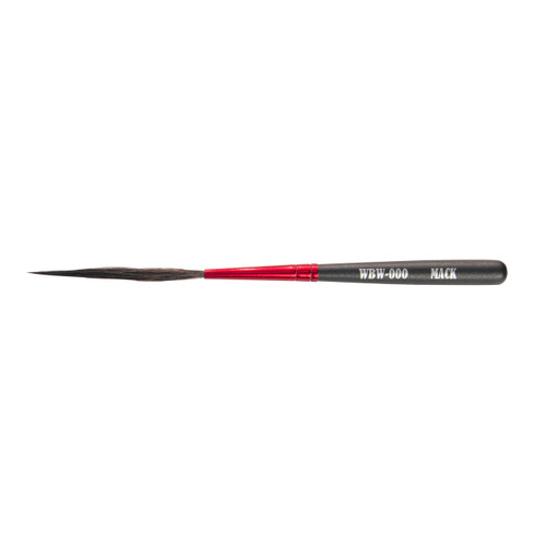 Andrew Mack Wizard Black Widow Scroll Striper Brush Series WBW Size 000 Andrew Mack Wizard Black Widow Scroll Striper Brush Series WBW Size 000