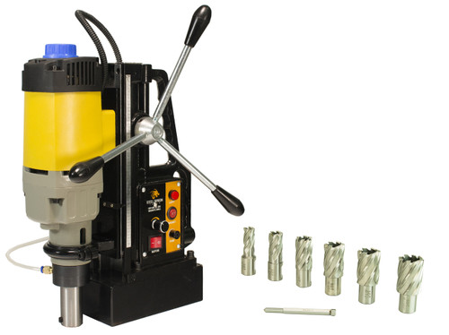 Steel Dragon Tools® MD50 Magnetic Drill Press with 7pc 1in. HSS Cutter Kit Steel Dragon Tools® MD50 Magnetic Drill Press with 7pc 1in. HSS Cutter Kit