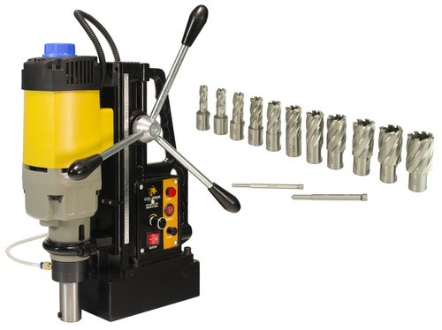 Steel Dragon Tools® MD50 Magnetic Drill Press with 13pc 1in. HSS Cutter Kit Steel Dragon Tools® MD50 Magnetic Drill Press with 13pc 1in. HSS Cutter Kit