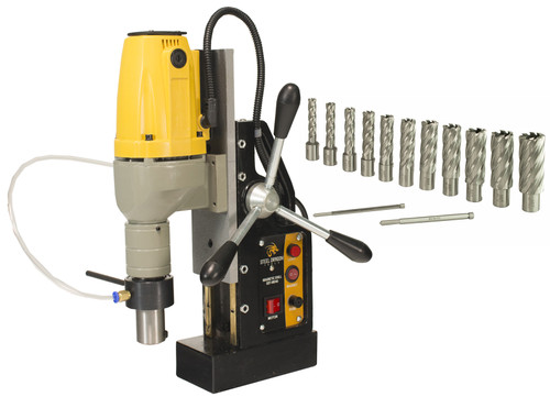 Steel Dragon Tools® MD40 Magnetic Drill Press with 13pc 2in.  HSS Cutter Kit Steel Dragon Tools® MD40 Magnetic Drill Press with 13pc 2in.  HSS Cutter Kit