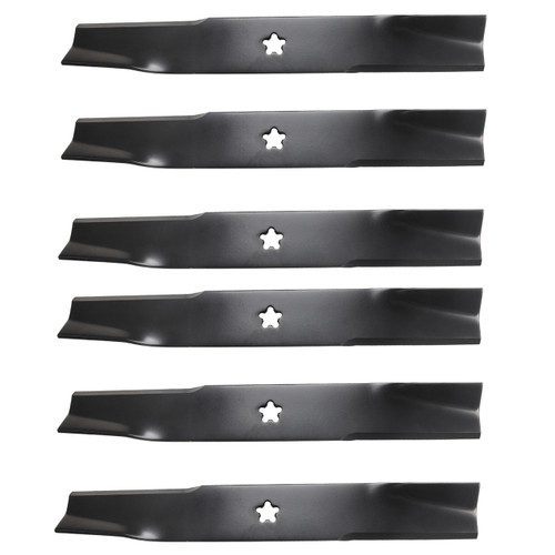 6 USA Mower Blades® High Lift for Husqvarna Dixon Kees 539112079 36" 52" Deck 6 USA Mower Blades® High Lift for Husqvarna Dixon Kees 539112079 36" 52" Deck