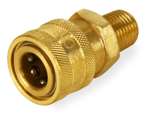 General Pump 1/4in. Brass Socket Quick Connect Coupler NPT-M Male 5000 PSI (20)