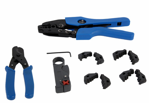 Steel Dragon Tools® Coaxial Cable Ratchet Crimping  Kit Steel Dragon Tools® Coaxial Cable Ratchet Crimping  Kit