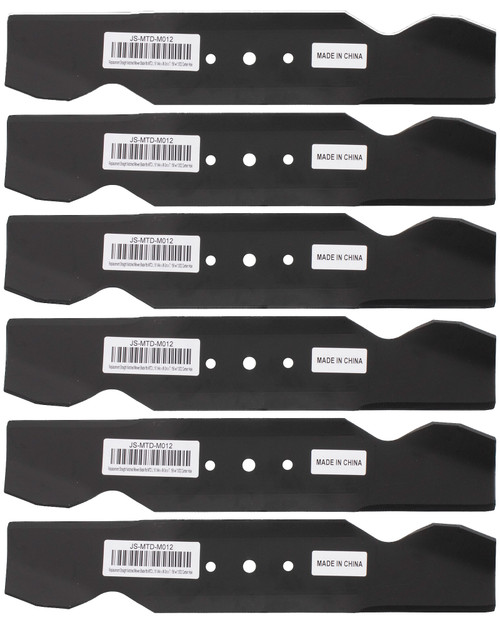 (6) Notched Blade fits MTD® 742-0487 742-0487A 942-0487A 32" Deck (6) Notched Blade fits MTD® 742-0487 742-0487A 942-0487A 32" Deck
