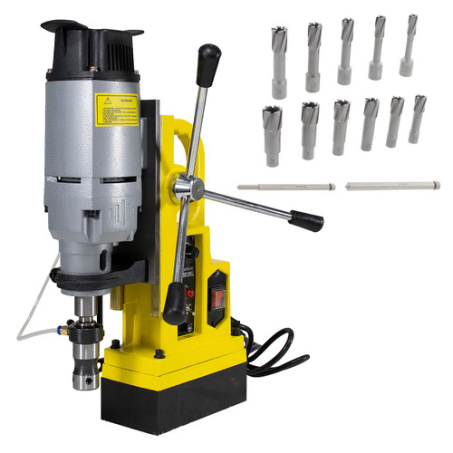 Steel Dragon Tools® 1-3/4" Magnetic Drill and 2" Depth 13pc Carbide Cutter Kit Steel Dragon Tools® 1-3/4" Magnetic Drill and 2" Depth 13pc Carbide Cutter Kit