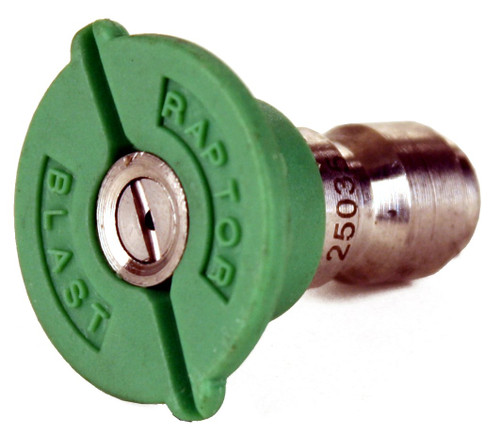Raptor Blast 1/4" Stainless Steel Quick Connect 25 Degree Nozzle 4.5 Raptor Blast 1/4" Stainless Steel Quick Connect 25 Degree Nozzle 4.5