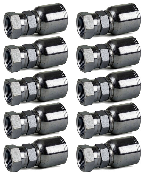 10 Pack FPX-04-04 - 1/4" x 1/4" NPSM Female Pipe Swivel Hydraulic Hose Fitting 10 Pack FPX-04-04 - 1/4" x 1/4" NPSM Female Pipe Swivel Hydraulic Hose Fitting