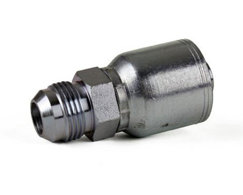 MJ-04-04 - 1/4in. Hose x 1/4in. JIC 37°Male Rigid Hydraulic Hose Fitting MJ-04-04 - 1/4in. Hose x 1/4in. JIC 37°Male Rigid Hydraulic Hose Fitting
