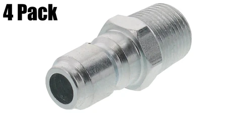 (4) General Pump Pressure Washer 3/8" Male NPT-M Quick Connect Plug 4000 PSI