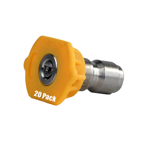 Erie Tools 1/4in. Quick Connect Nozzle 15 Degree 6.0 Orifice 4000 PSI (20) Erie Tools 1/4in. Quick Connect Nozzle 15 Degree 6.0 Orifice 4000 PSI (20)
