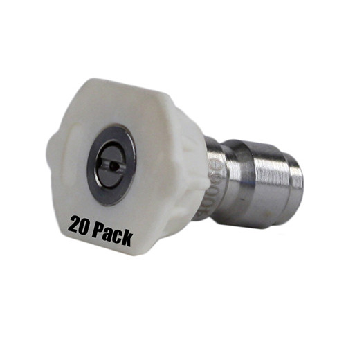 Erie Tools 1/4in. Quick Connect Nozzle 40 Degree 6.0 Orifice 4000 PSI (20) Erie Tools 1/4in. Quick Connect Nozzle 40 Degree 6.0 Orifice 4000 PSI (20)