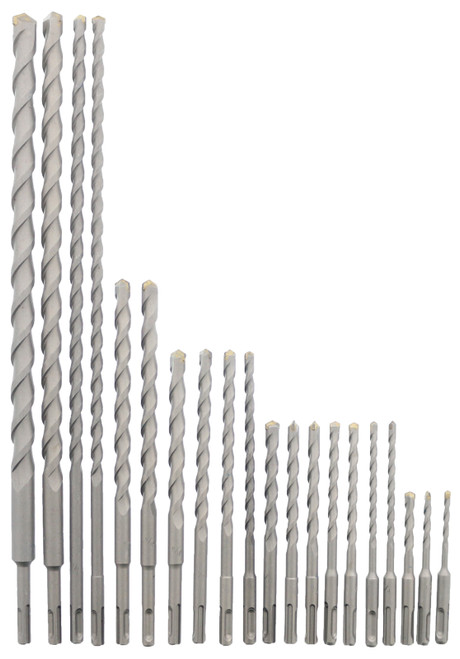 Erie Tools 20 Piece SDS Rotary Hammer Concrete Masonry Carbide Tipped Bit Set Erie Tools 20 Piece SDS Rotary Hammer Concrete Masonry Carbide Tipped Bit Set
