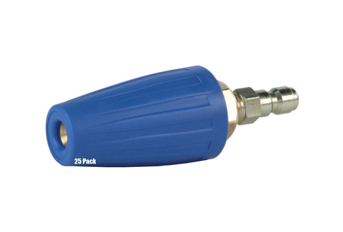 25 Pack Erie Tools Pressure Washer Rotating Turbo 5.0 Nozzles 4000 PSI QC 25 Pack Erie Tools Pressure Washer Rotating Turbo 5.0 Nozzles 4000 PSI QC