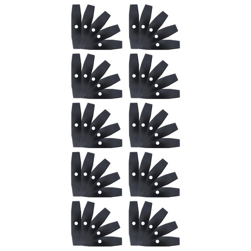 50 Pack USA Edger Blade Sharpened Length 9" Width 2" Thickness 0.110" C.H. 5/8"