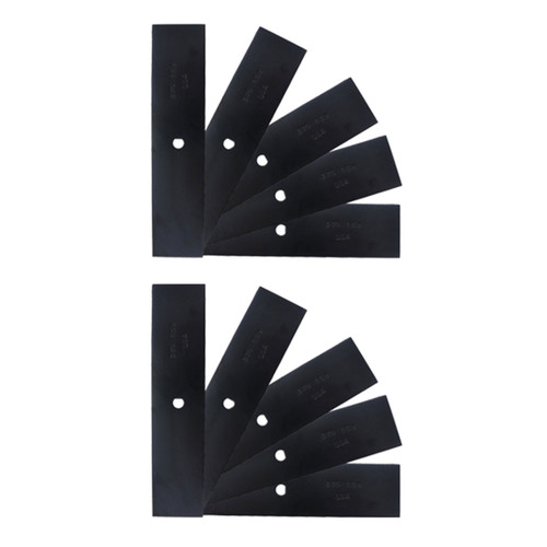 10 Pack USA Edger Blade Sharpened 9" x 2" Thickness 0.140" C.H. 3/8" D