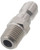 Erie Tools 1/4in. Stainless Steel Plug Quick Connect Coupler NPT-M Male 4000 PSI Erie Tools 1/4in. Stainless Steel Plug Quick Connect Coupler NPT-M Male 4000 PSI