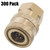 1/4in. Brass Socket Quick Connect Coupler NPT-F Female 4000 PSI (300)
