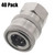 40 Erie Tools Pressure Washer 1/4" Female NPT to Quick Connect Socket Coupler