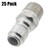 25 pack Pressure Washer 3/8" Male NPT to Quick Connect Plug Zinc Coupler