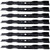 8 USA Mower Blades® Mulching for AYP 127843 134149 138498 138791 138971 42" Deck 8 USA Mower Blades® Mulching for AYP 127843 134149 138498 138791 138971 42" Deck