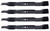 4 USA Mower Blades® for AYP® 165833B 176135 594893001 532406706 21" Deck
