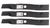 3 Rotary® 14541 Mower Blades for Kubota® K5645-34330 K5645-34340 60" Deck 3 Rotary® 14541 Mower Blades for Kubota® K5645-34330 K5645-34340 60" Deck