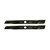 2 USA Mower Blades Low Lift Mulching Replaces Black & Decker 90548199 18in. Deck