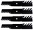 (4) USA Mower Blades® for Husqvarna® 539101496 Jacobsen® 390666 32in. 48in. Deck (4) USA Mower Blades® for Husqvarna® 539101496 Jacobsen® 390666 32in. 48in. Deck
