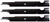 3 USA Mower Blades® for Exmark® 103-2508 103-2518 103-2518-S 36in. 52in. Deck